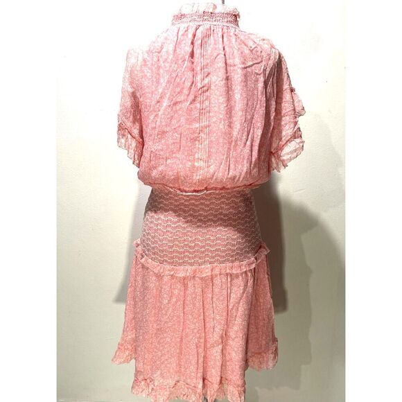 Jonathan Simkhai silk peasant dress coquette romantique cottage core women's 8 - Picture 5 of 10